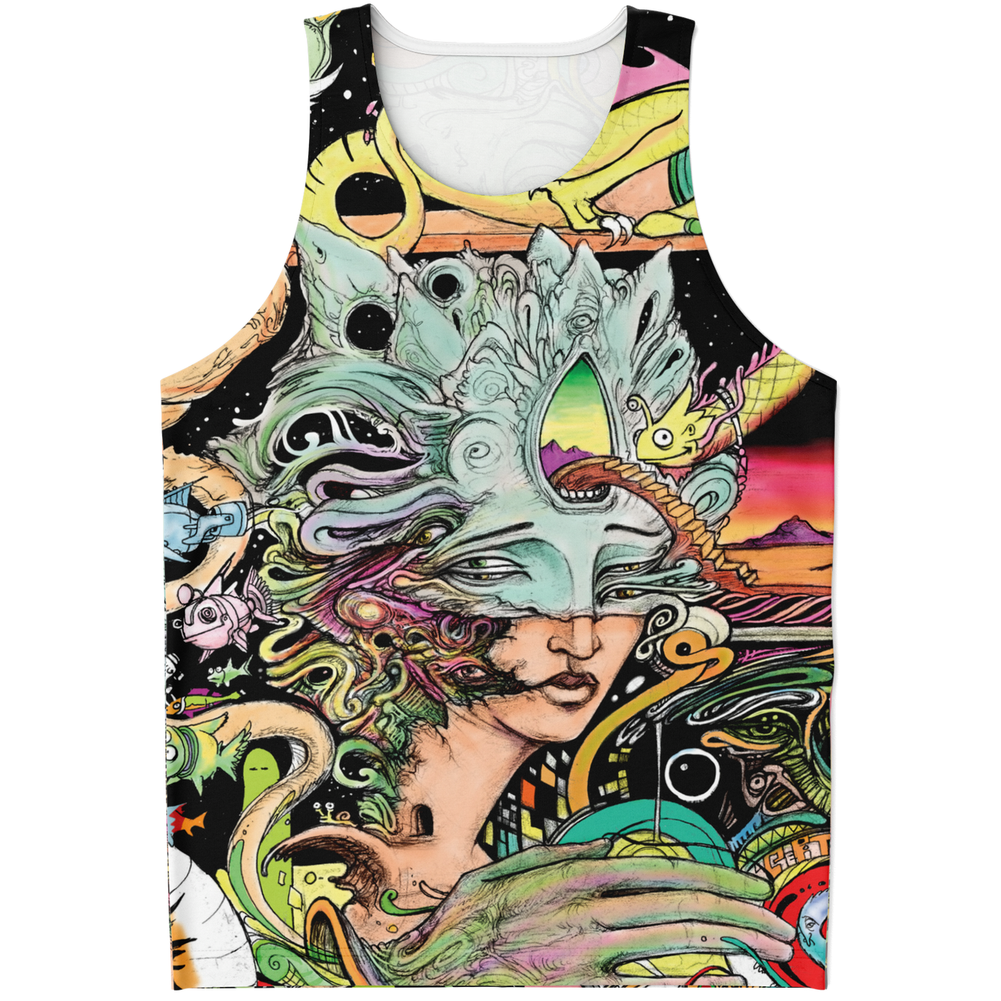 White Horn Woman Tank