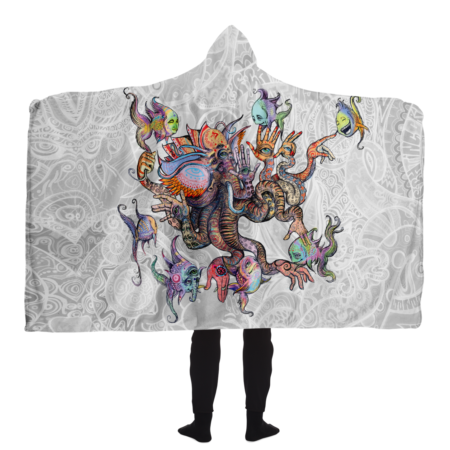 Elephantopus Hooded Blanket