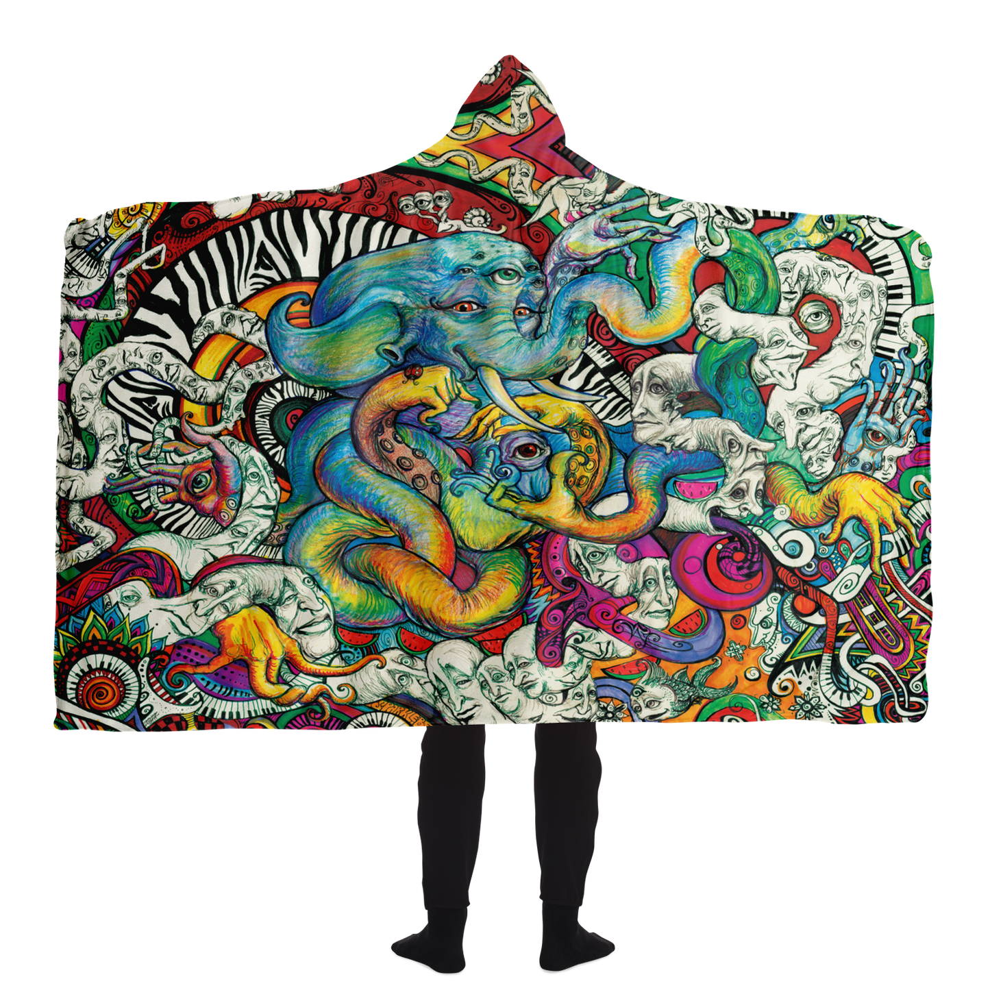 Octophantopus Hooded Blanket
