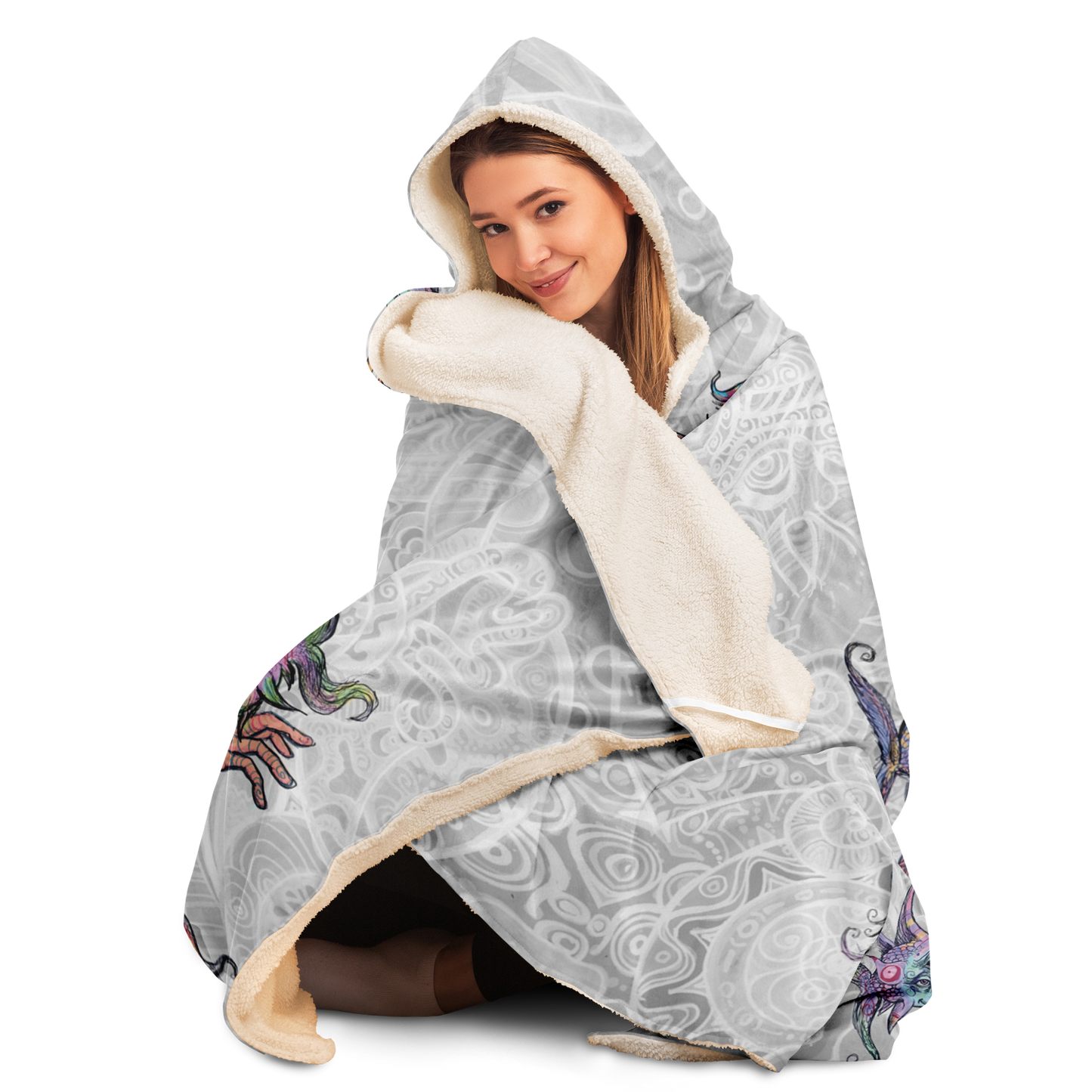 Elephantopus Hooded Blanket