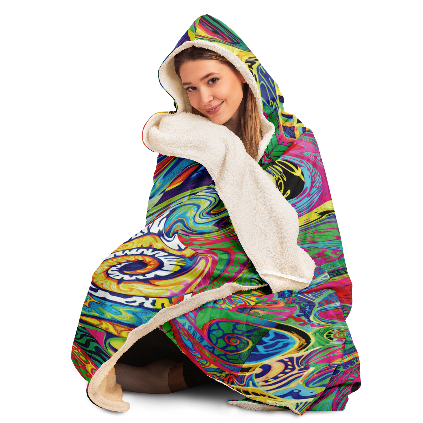 Spiral Hooded Blanket