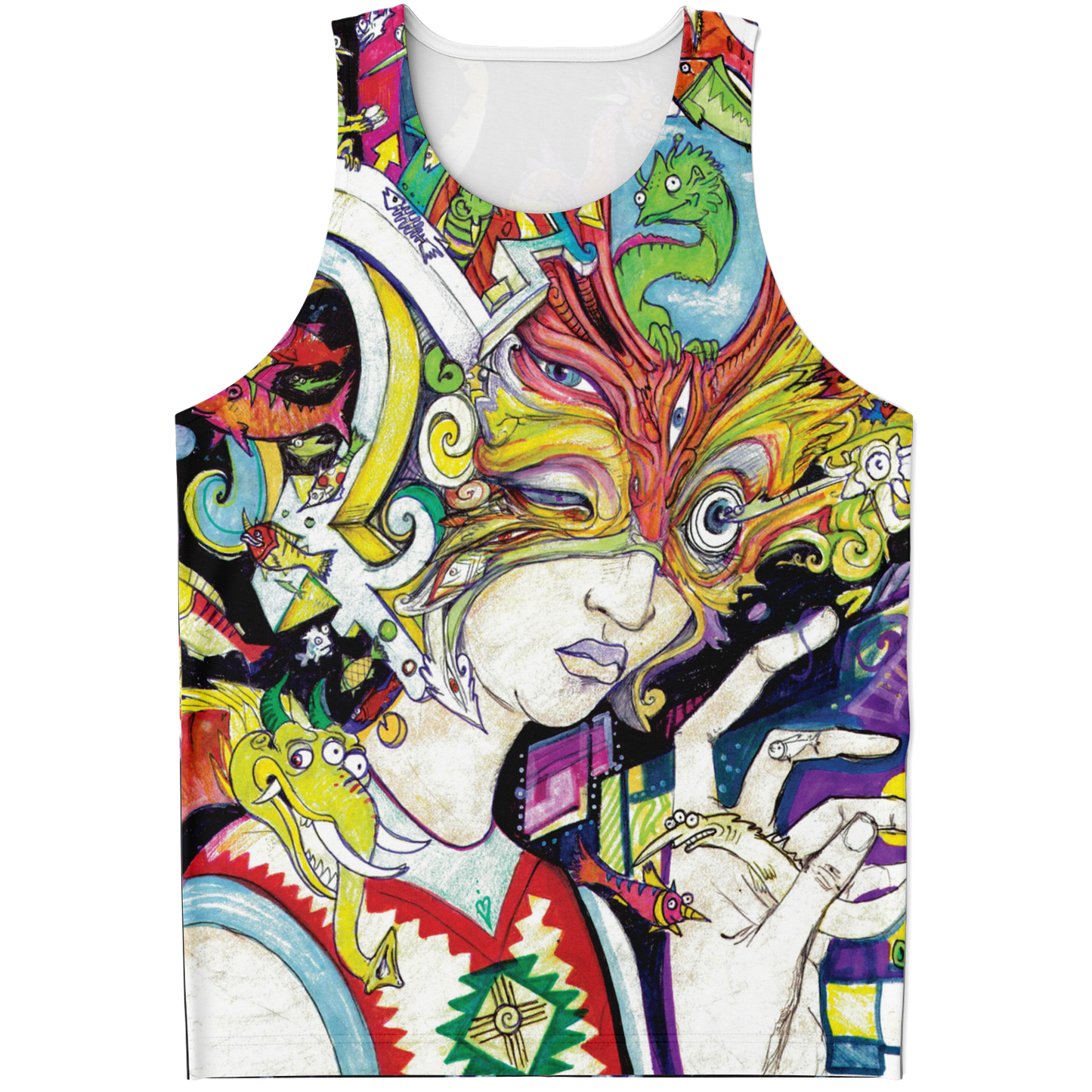 Red Horn Woman Tank