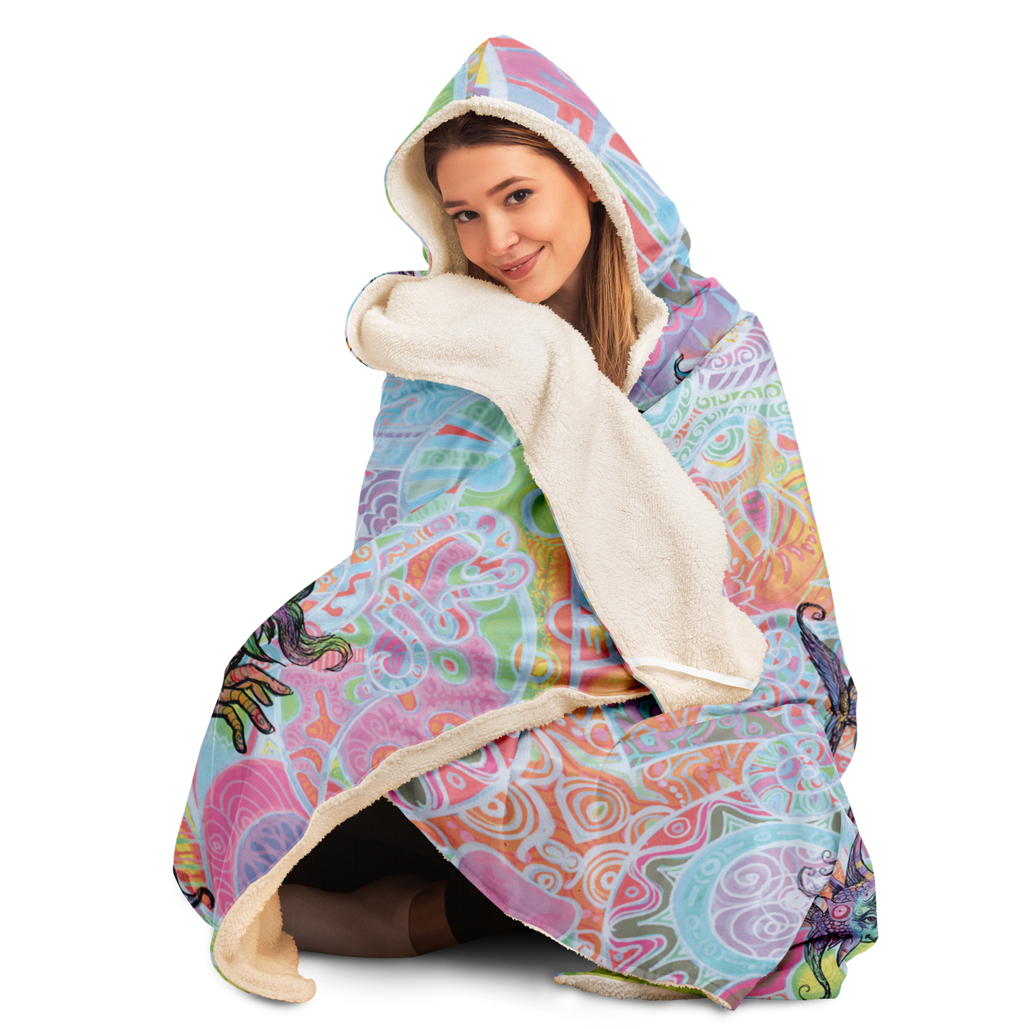 Elephantopus Hooded Blanket