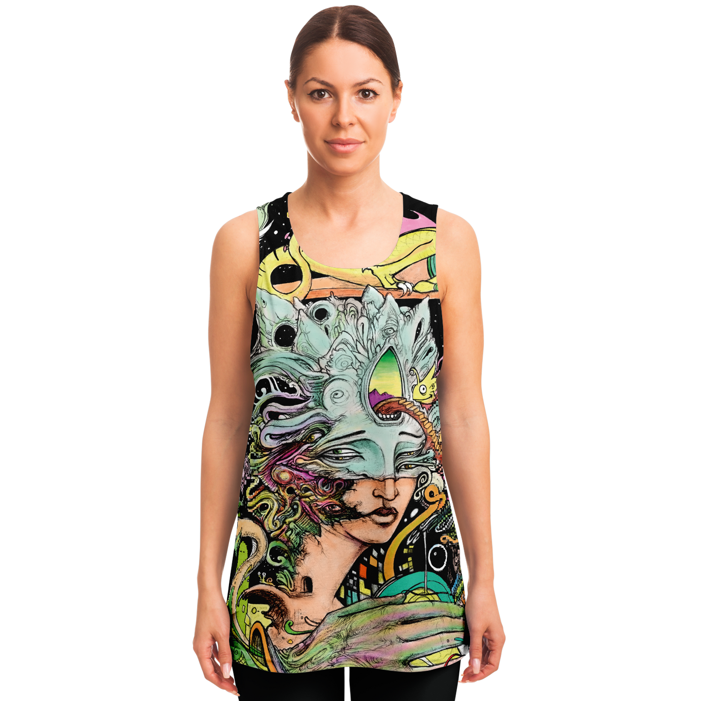 White Horn Woman Tank