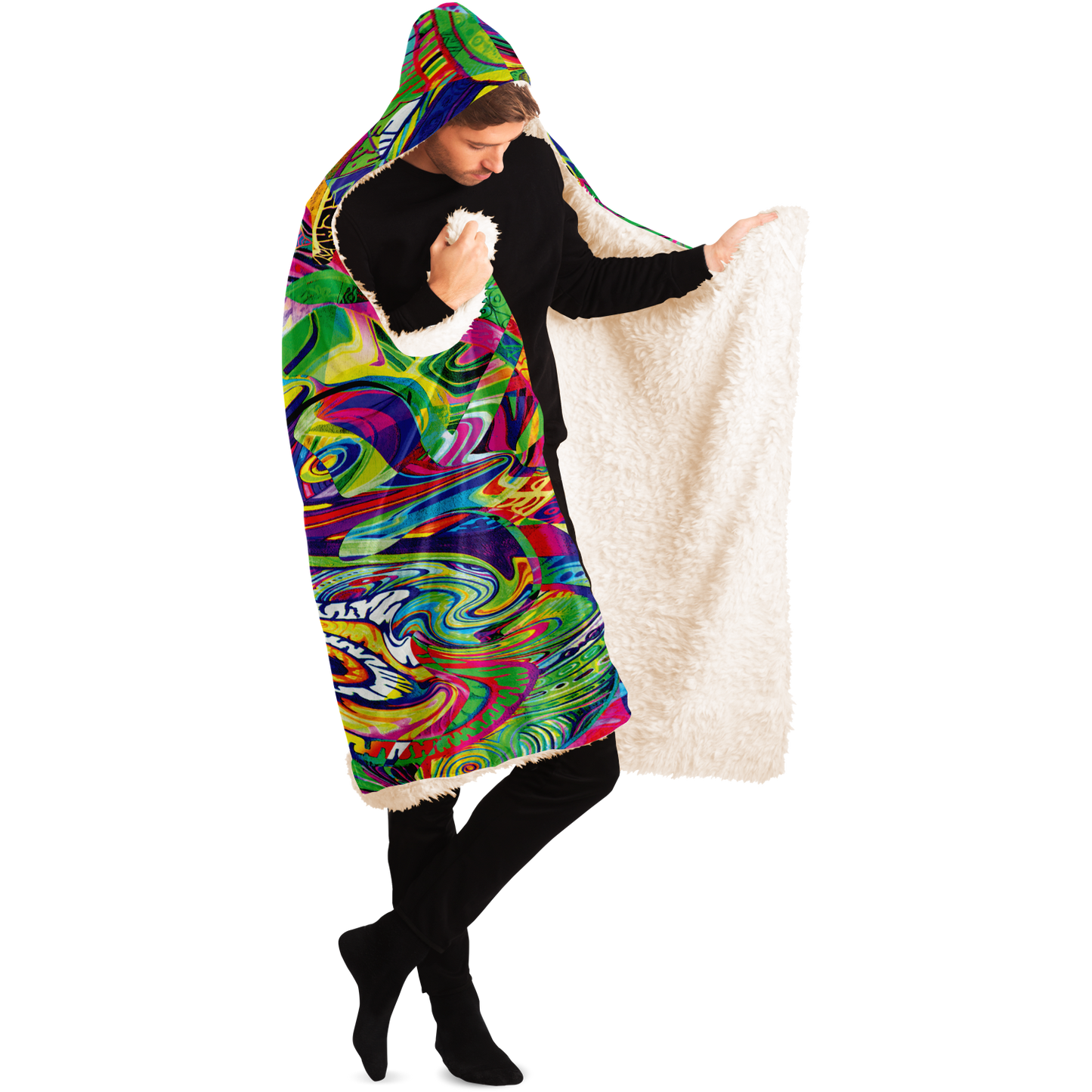 Spiral Hooded Blanket