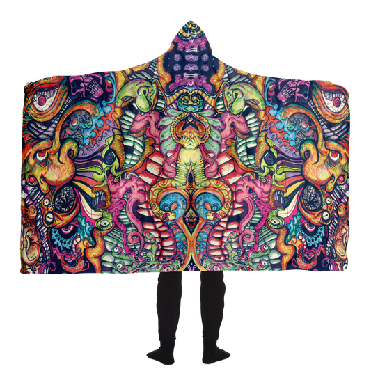 Toothy Hooded Blanket