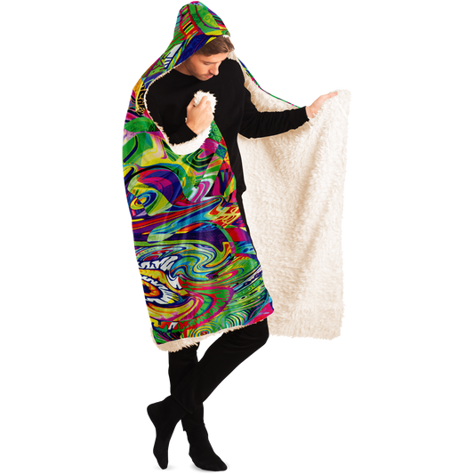 Spiral Hooded Blanket