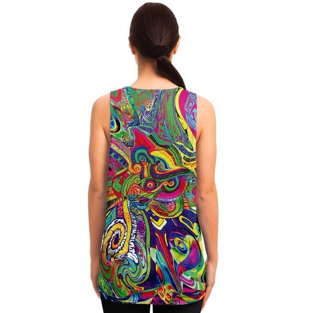 spiral shroom Tank - Unisex Tank Top - Artist, Colorful, Kamal MishMish, Kmish, KMish213, MishMish, Psychedelic, tank top, Trippy, Unique Art, unisex - Wrinkled Minds Wardrobe