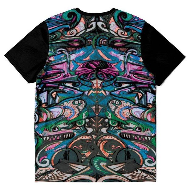 Water Color Woman T-Shirt - T-shirt - Artist, Colorful, Kamal MishMish, Kmish, KMish213, MishMish, Psychedelic, T Shirt, Trippy, Unique Art - Wrinkled Minds Wardrobe