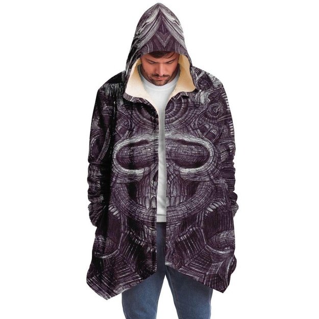 Wall of Faces Cloak - Microfleece Cloak - Artist, Kamal MishMish, Kmish, KMish213, MishMish - Wrinkled Minds Wardrobe