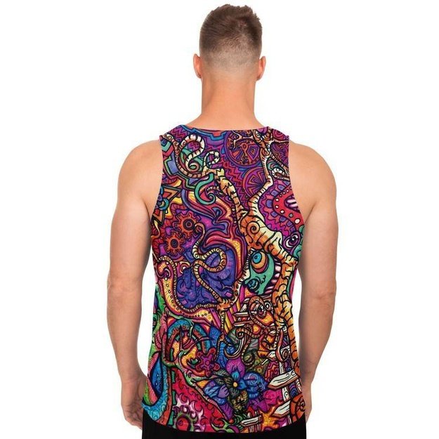 Jaded Tank - Unisex Tank Top - Artist, Colorful, Kamal MishMish, Kmish, KMish213, MishMish, Psychedelic, tank top, Trippy, Unique Art, unisex - Wrinkled Minds Wardrobe