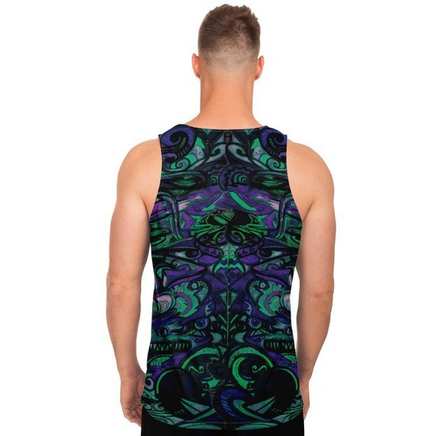Water Color Woman Tank - Unisex Tank Top - Artist, Colorful, Kamal MishMish, Kmish, KMish213, MishMish, Psychedelic, tank top, Trippy, Unique Art, unisex - Wrinkled Minds Wardrobe - toxic