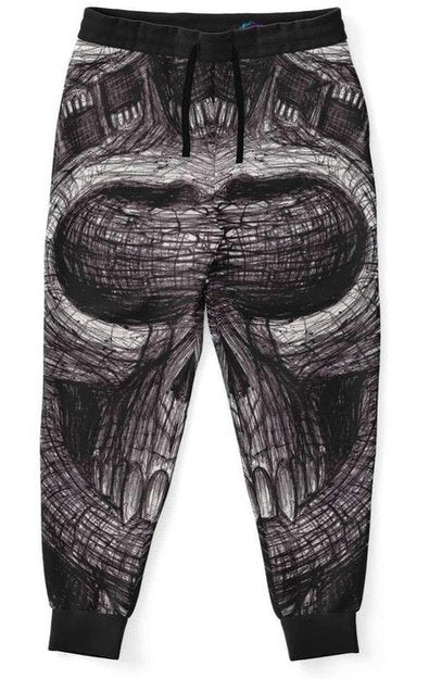 Wall of Faces Joggers - Joggers - Artist, Kamal MishMish, Kmish, KMish213, MishMish, Psychedelic, Trippy, Unique Art - Wrinkled Minds Wardrobe