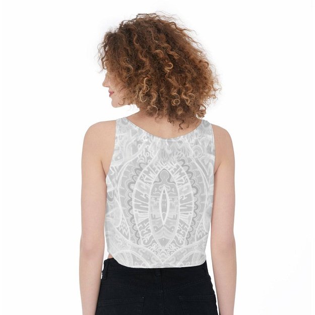 Elephantopus Woman's Crop-Tank Top -  -  - Wrinkled Minds Wardrobe