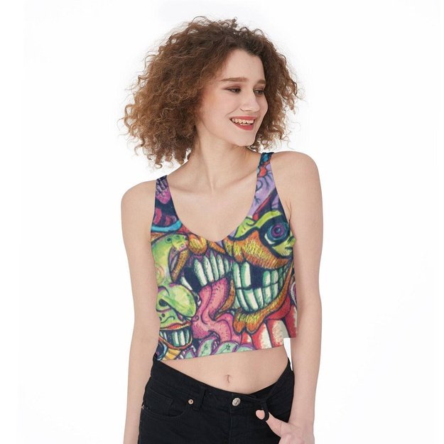 Toothy Cropped Tank