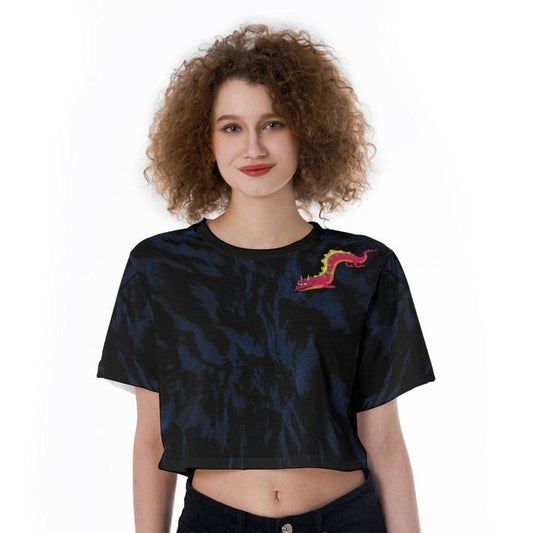 Seahorse Monster Cropped Shirt