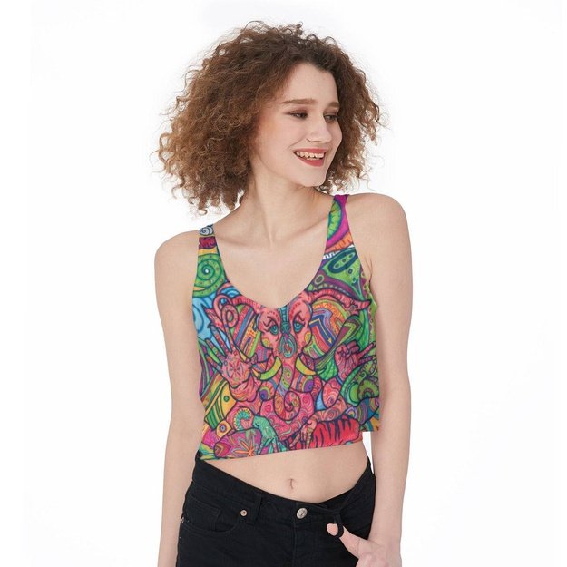 OGanesh Cropped Tank