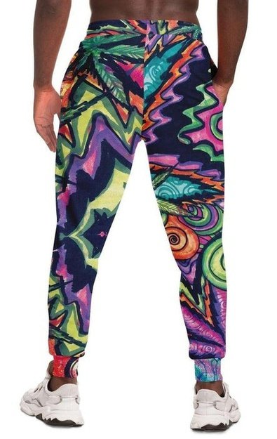 Ganjanesh Joggers - Joggers - Artist, Cannabis, Colorful, Kamal MishMish, Kmish, KMish213, MishMish, Psychedelic, Trippy, Unique Art - Wrinkled Minds Wardrobe