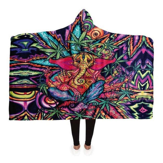 Ganjanesh Hooded Blanket - Hooded Blanket - Artist, Kamal MishMish, Kmish, KMish213, MishMish - Wrinkled Minds Wardrobe