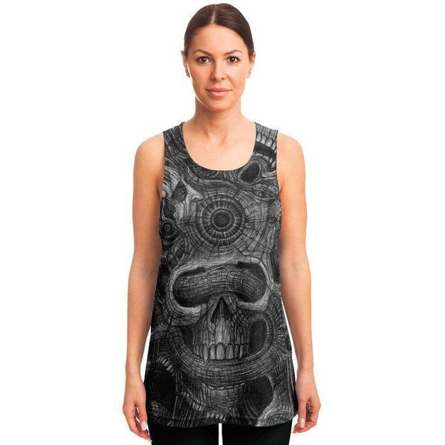 Wall Of Faces Tank - Unisex Tank Top - Artist, black and white, Kamal MishMish, Kmish, KMish213, MishMish, Psychedelic, tank top, Trippy, Unique Art, unisex - Wrinkled Minds Wardrobe