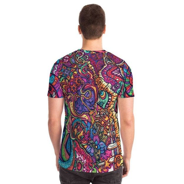 Jaded T-Shirt - Pocket T-shirt - Artist, Cannabis, Colorful, Kamal MishMish, Kmish, KMish213, MishMish, Pocket T-Shirt, Psychedelic, T Shirt, Trippy, Unique Art - Wrinkled Minds Wardrobe