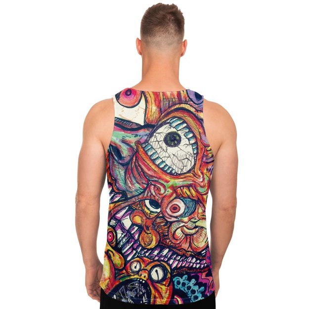 Eyes 'n' Mouth Tank - Unisex Tank Top -  - Wrinkled Minds Wardrobe