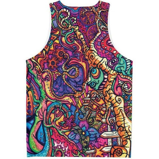 Jaded Tank - Unisex Tank Top - Artist, Colorful, Kamal MishMish, Kmish, KMish213, MishMish, Psychedelic, tank top, Trippy, Unique Art, unisex - Wrinkled Minds Wardrobe