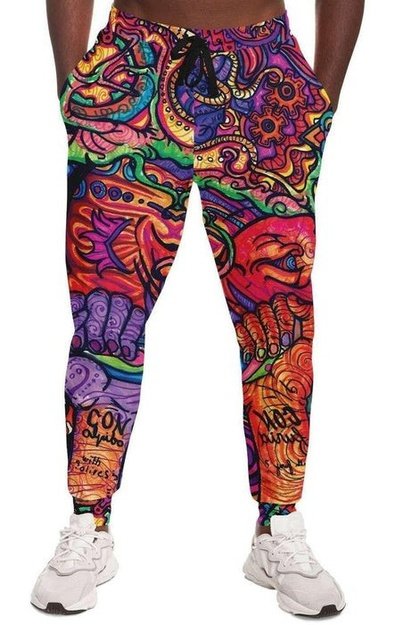 Jaded Joggers - Joggers - Artist, Colorful, Kamal MishMish, Kmish, KMish213, MishMish, Psychedelic, Trippy, Unique Art - Wrinkled Minds Wardrobe