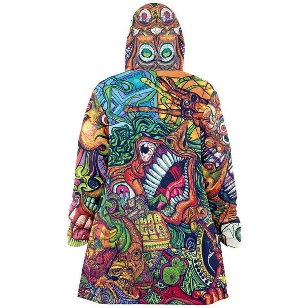 Forking Cyclops Cloak - Microfleece Cloak - Artist, Kamal MishMish, Kmish, KMish213, MishMish - Wrinkled Minds Wardrobe