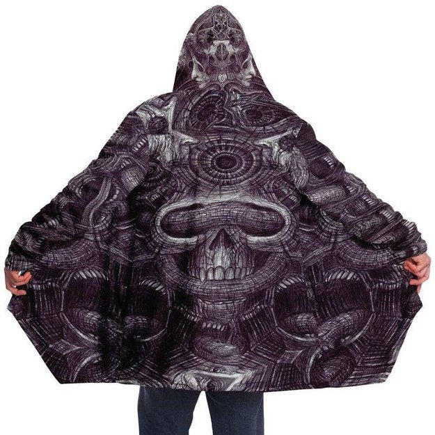 Wall of Faces Cloak - Microfleece Cloak - Artist, Kamal MishMish, Kmish, KMish213, MishMish - Wrinkled Minds Wardrobe