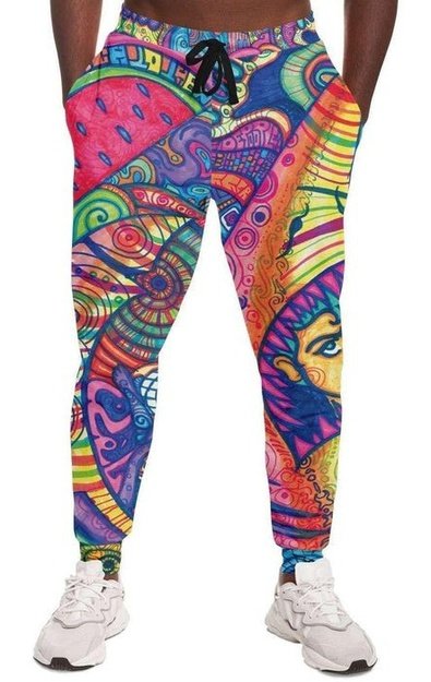 Pink Shark Boy Joggers - Joggers - Artist, Colorful, Kamal MishMish, Kmish, KMish213, MishMish, Psychedelic, Trippy, Unique Art - Wrinkled Minds Wardrobe