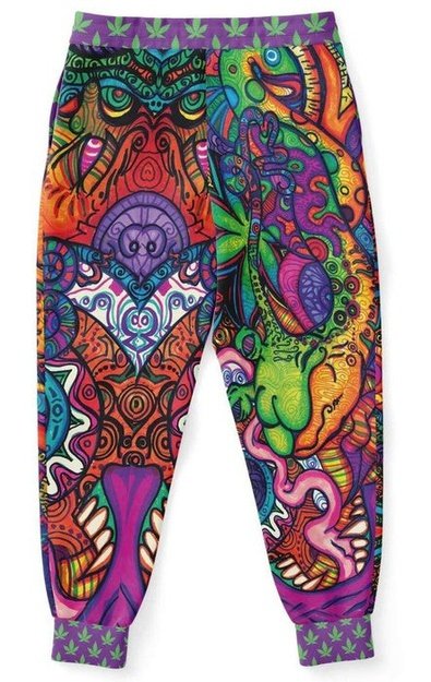 Snail OG Joggers - Joggers - Artist, Cannabis, Colorful, Kamal MishMish, Kmish, KMish213, MishMish, Psychedelic, Trippy, Unique Art - Wrinkled Minds Wardrobe