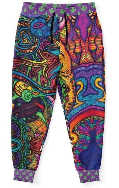 Snail OG Joggers - Joggers - Artist, Cannabis, Colorful, Kamal MishMish, Kmish, KMish213, MishMish, Psychedelic, Trippy, Unique Art - Wrinkled Minds Wardrobe