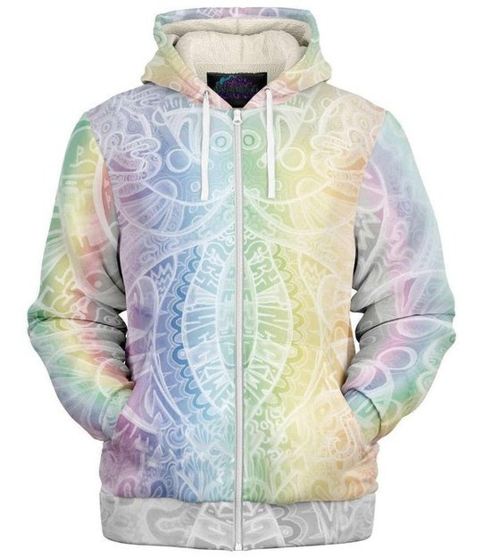 Elephantopus Fleece Zip-Up Hoodie - Microfleece Ziphoodie - Artist, Kamal MishMish, Kmish, KMish213, MishMish - Wrinkled Minds Wardrobe